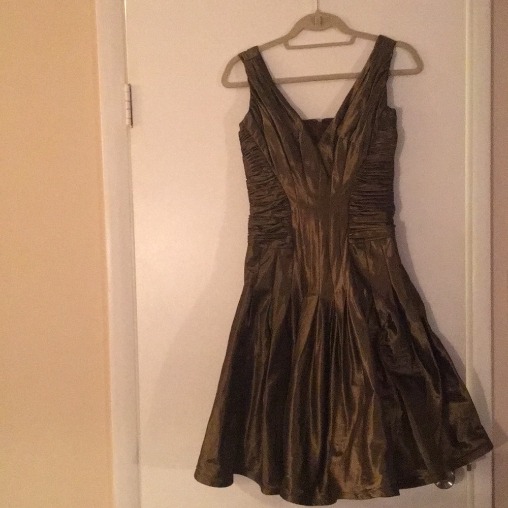 Gold Tadashi Shoji dress